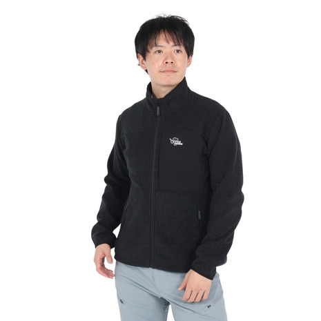 ポールワーズ(POLEWARDS)(メンズ)アウター フリース ジップアップ エアロフリース ジャケット PW2SJZ01 BLK ブラック 軽量 保温|SuperSportsXEBIO支店