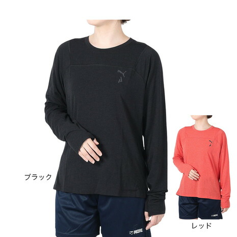 プーマ（PUMA）（レディース）長袖シャツ SEASONS ウール ロングスリーブTシャツ 524972