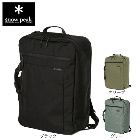 スノーピーク（snow peak）（メンズ、レディース）バックパック リュック Everyday Use 3Way Business Bag BK AC-25SU401｜SuperSportsXEBIO支店