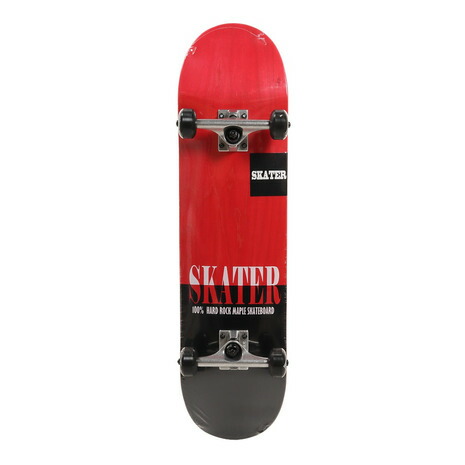 スケーター(SKATER) スケートボード スケボー 31.5×8インチ SB4031 レッド コンプリート 完成品 セット (メンズ、レディース)