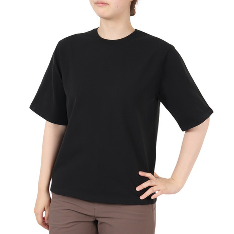 ダンスキン（DANSKIN）（レディース）エア ニット 半袖Tシャツ DMF823300 K