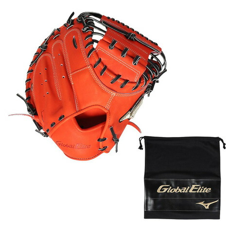 ミズノ(MIZUNO)(メンズ)硬式用 グラブ 捕手用 グローバルエリート 號SAKEBI M-R型 野球グローブ 一般 1AJCH30310 5209