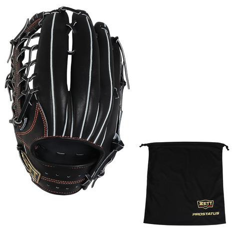 ゼット（ZETT）（メンズ）硬式用グラブ 外野手用 野球グローブ 一般 ネオステイタスVL 左投用 BPGB12427N-1900RH