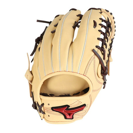ミズノ（MIZUNO）（メンズ）軟式用グラブ 外野手用 野球グローブ ウィルドライブ レッド IBE 25 1AJGR33607 8057