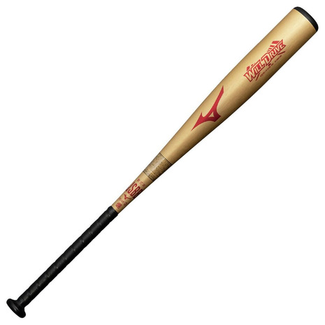 ミズノ（MIZUNO）（メンズ）軟式用バット 野球 一般 ウィルドライブ レッド ミドル 83cm/平均680g 1CJMR18683 50