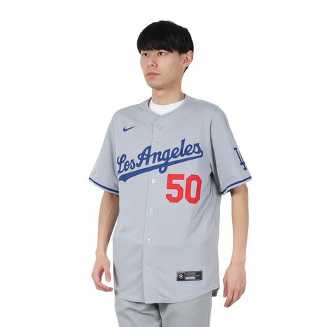 エムエルビー（MLB）（メンズ）ドジャース ムーキー・ベッツ リミテッドユニフォーム ロード グレー LM25-LDRD-LD9-HU2