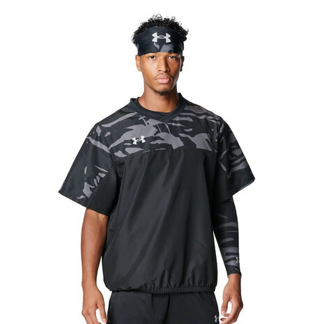 アンダーアーマー（UNDER ARMOUR）（メンズ）野球ウェア ヤード ノベルティ ショートスリーブ Vネック ジャケット 6012720 001