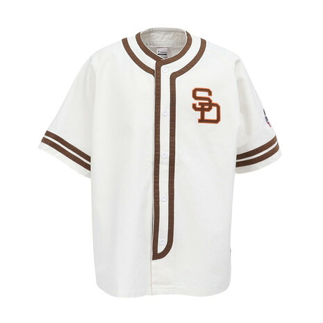 エムエルビー（MLB）（メンズ）野球ウェア サンディエゴ・パドレス ベースボールシャツ ML2126SS0002-SD｜SuperSportsXEBIO支店