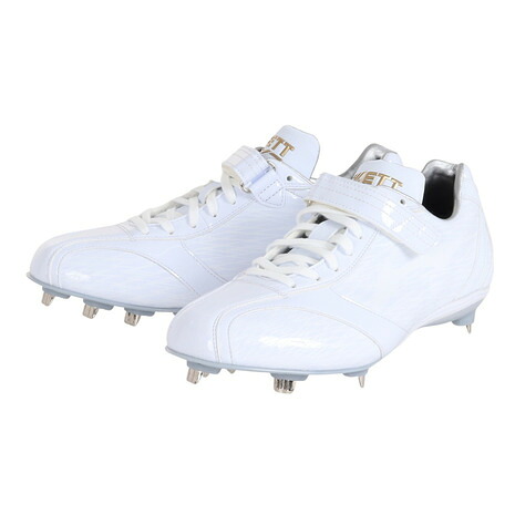 ゼット(ZETT)(メンズ)野球スパイク 埋込み式 スーパーグランドジャックWEL BSR2718WH-1111|SuperSportsXEBIO支店