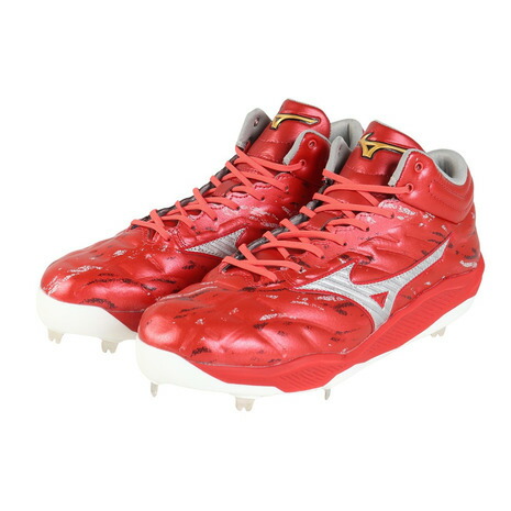 ミズノ（MIZUNO）（メンズ、レディース）野球スパイク ミズノプロ クッションレボプロ MID 11GM243561