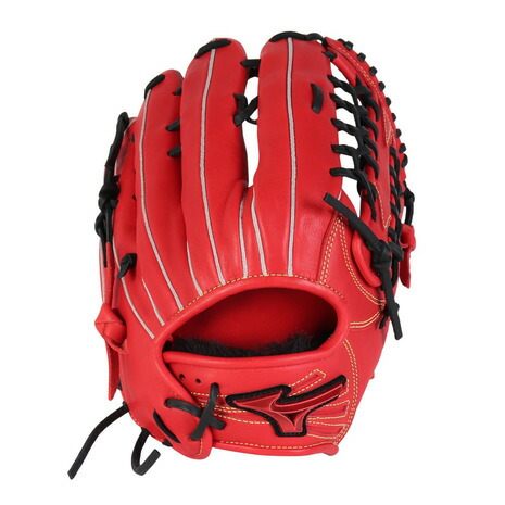 ミズノ（MIZUNO）（メンズ、レディース）ソフトボール用グラブ グローブ 外野手用 ウィルドライブ レッド IBE 1AJGS32407 7009