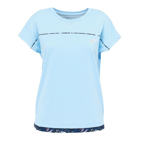 バボラ（BABOLAT）（レディース）テニスウェア CLUB ショートスリーブシャツ BWG6331C-BL