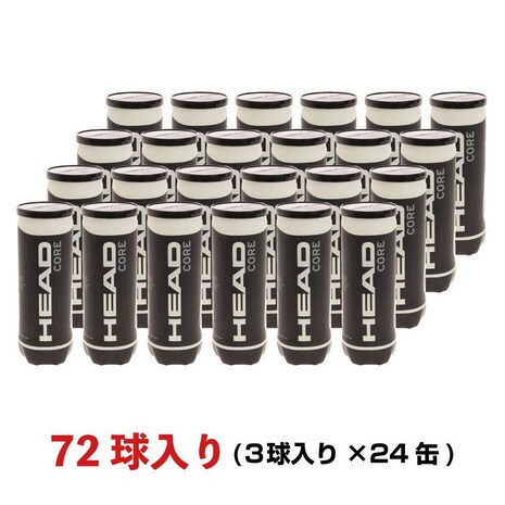 ヘッド Head テニスボール Head Core ヘッドコア 72球入り 3球入り 24缶 硬式テニス プレッシャーボール メンズ レディース Factor100 Co Il