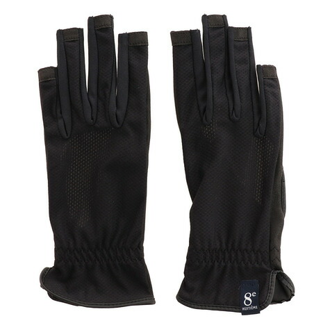 ウィッテム HUITIEME 激安店舗 OPEN NAILS 【まとめ買い】 グローブ BLK 吸汗速乾 UVカット HU18SSN733503