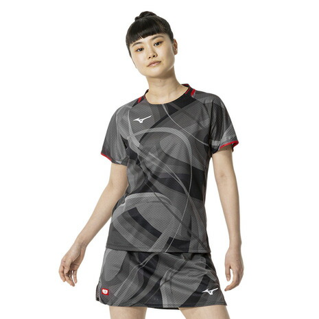 ミズノ（MIZUNO）（レディース）卓球ウエア シャツ ゲームシャツ 82JAB70009｜SuperSportsXEBIO支店