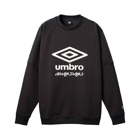 アンブロ(UMBRO)(メンズ)サッカーウェア AWAY DAYS クルーネックスウェットトップ UF5SFL20M BK00|SuperSportsXEBIO支店