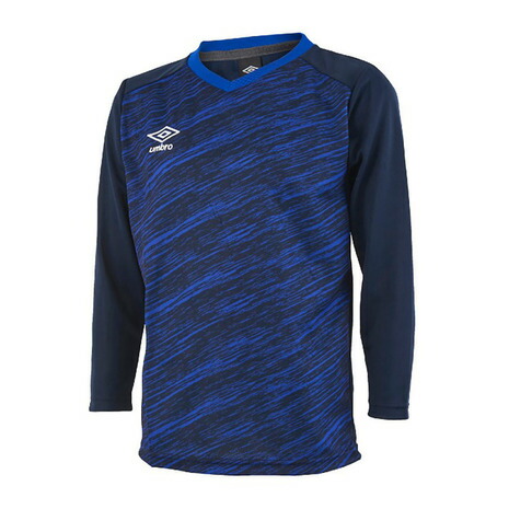 アンブロ Umbro サッカーウェア ジュニア グラフィック長袖プラクティスシャツ Uujsjb53 Nvy キッズ