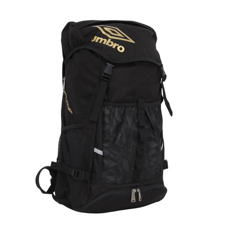 【10％OFFクーポン対象！4/13まで】アンブロ（UMBRO）（キッズ）ジュニア バックパック ボールネット付 UF5SBP02U BKGD