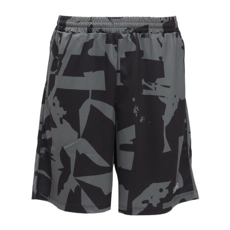 アクター（AKTR）（メンズ、レディース）バスケットボールウェア CUT-UP CAMO 6.5インチ ショーツ 125-026002 BK