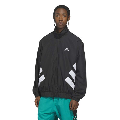 アディダス（adidas）（メンズ）バスケットボールウェア アンソニー・エドワーズ ファンデーション トラックジャケット VU873-KF3248｜SuperSportsXEBIO支店