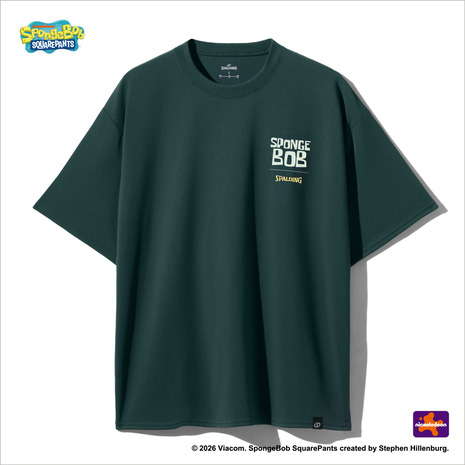 スポルディング（SPALDING）（メンズ、レディース）バスケットボールウェア Tシャツ スポンジボブ カートゥーン SMT26033SSP