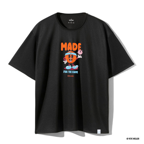 スポルディング（SPALDING）（メンズ、レディース）バスケットボールウェア Tシャツ イェイェ MFTG BK SMT26001YBK