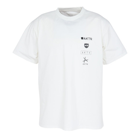 アクター（AKTR）（メンズ、レディース）バスケットボールウェア MEMORIAL スポーツ 半袖Tシャツ 126-003005-WH