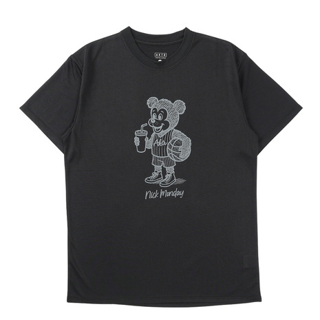 アクター（AKTR）（メンズ、レディース）バスケットボールウェア NICK 半袖Tシャツ 126-032005-BK