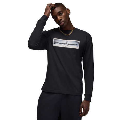 【10％OFFクーポン対象！4/30まで】ジョーダン（JORDAN）（メンズ）バスケットボールウェア ロングスリーブ クルーネック Tシャツ HV4563-010