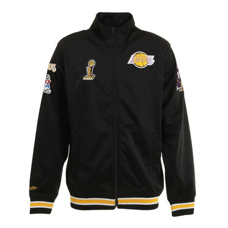 ミッチェルアンドネス(MitchellNess) NBA ロサンゼルスレイカーズ チャンプシティ トラックジャケット Mサイズ OJZP3238-LAL-BLK-M (メンズ)