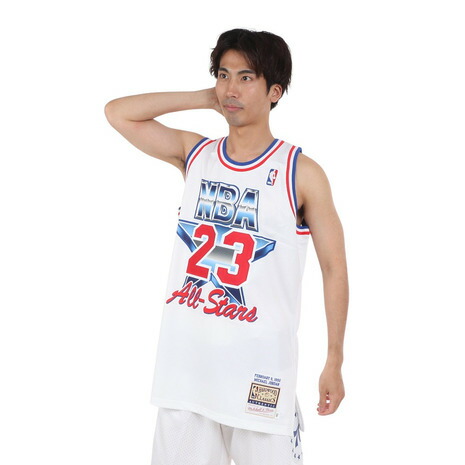 ミッチェルアンドネス(Mitchell&Ness)(メンズ)スウィングマン オールスター マイケル ジョーダン ジャージー AJY43319-ASEMJOWHIT|SuperSportsXEBIO支店