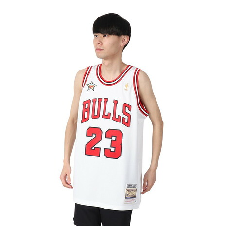 ミッチェルアンドネス（Mitchell&Ness）（メンズ）ジョーダン 97 Bulls Jersey タンクトップ AJY4CP19027-CBUWHT97MJ