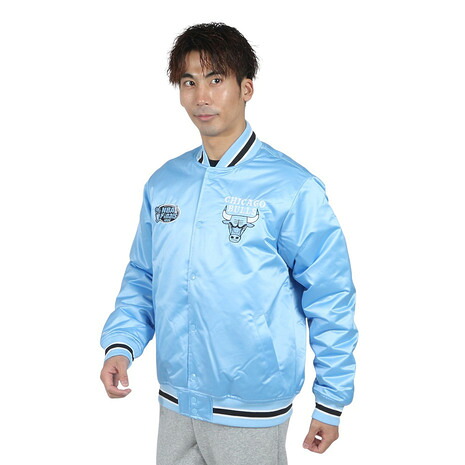 ミッチェルアンドネス（Mitchell&Ness）（メンズ、レディース）THROW DOWN ジャケット JK10493-CBULTBL｜SuperSportsXEBIO支店