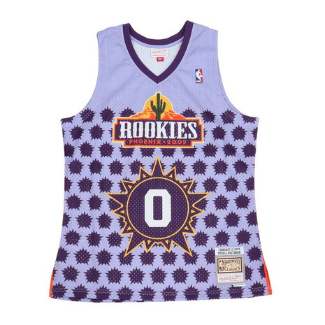 ミッチェルアンドネス（Mitchell&Ness）（メンズ）バスケットボール タンクトップ NBA ラッセル･ウェストブルック SMJY4457-BRTPURP｜SuperSportsXEBIO支店