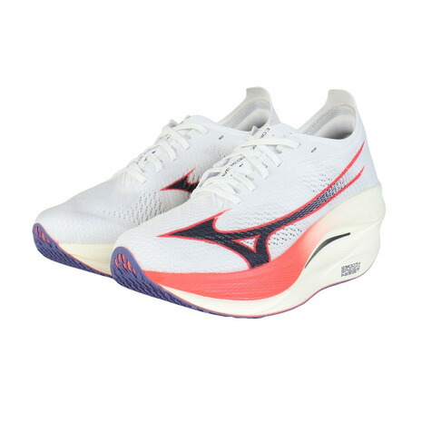 ミズノ(MIZUNO)(メンズ)ランニングシューズ トレーニングシューズ 部活 ウエーブリベリオンプロ3 ホワイト ネイビー U1GD253011 スニーカー|SuperSportsXEBIO支店