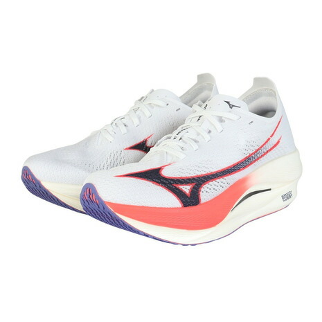 ミズノ（MIZUNO）（メンズ）ランニングシューズ トレーニングシューズ 部活 ウエーブリベリオンプロ LOW ホワイト ネイビー U1GD254011 スニーカー｜SuperSportsXEBIO支店