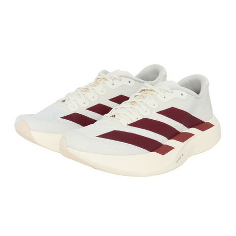 アディダス（adidas）（メンズ）ランニングシューズ トレーニングシューズ 部活 アディゼロ EVO SL ウーブン オフホワイト OOS26-JR2020 スポーツシューズ