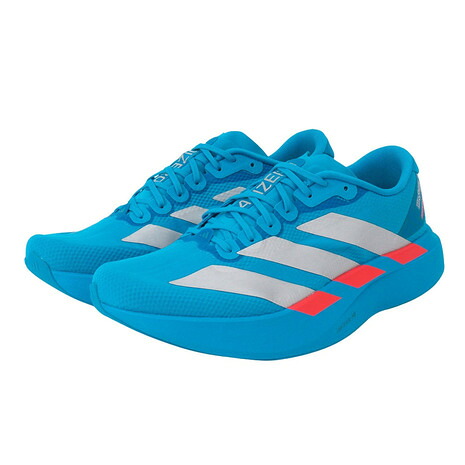 アディダス(adidas)(メンズ)ランニングシューズ トレーニングシューズ 部活 アディゼロ EVO SL ウーブン ブルー OOS26-JR2023