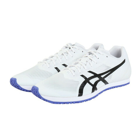 アシックス（ASICS）（メンズ、レディース）ランニングシューズ トレーニングシューズ 部活 ウインドスプリント 3 ホワイト ブルー 1093A208.101