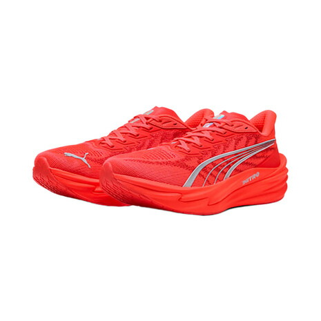 プーマ(PUMA)(メンズ)ランニングシューズ ジョギングシューズ ディヴィエイト ニトロ 4 レッド 31212319|SuperSportsXEBIO支店