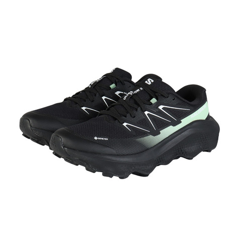 サロモン(SALOMON)(メンズ)ランニングシューズ トレランシューズ ウルトラ フロー 2 ゴアテックス ブラック グリーン L47981400 スニーカー