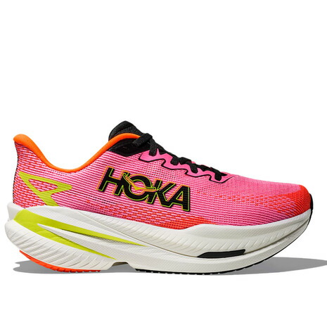 ホカ(HOKA)(レディース)ランニングシューズ トレーニングシューズ 部活 マッハ X 3 ピンク イエロー 1168721-NNRS スニーカー|SuperSportsXEBIO支店