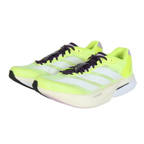 アディダス（adidas）（レディース）ランニングシューズ トレーニングシューズ 部活 アディゼロ ボストン 13 フラッシュイエロー ONE39-JP9246 スポーツ シューズ