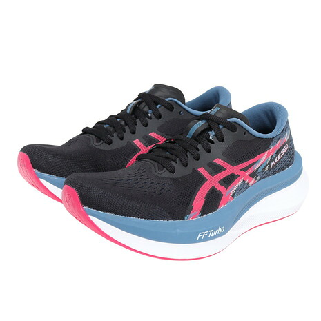 【ポイント10倍！要エントリー★4/7 00:00-4/10 01:59まで】アシックス（ASICS）（レディース）ランニング トレーニングシューズ マジック スピード 4 ブラック ブルー 1012B676.001 7,615円