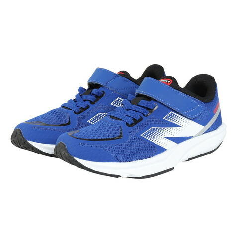 ニューバランス（new balance）（キッズ）ジュニア スポーツシューズ ベルクロ ベルト付き スニーカー フラッシュ v7 H&L バンジーレース ブルー PFLSJ8CJ M
