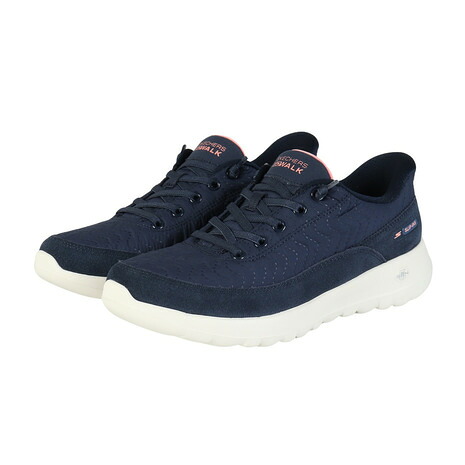 スケッチャーズ（SKECHERS）（レディース）ウォーキングシューズ スリップインズ ゴーウォーク JOY ネイビー 125708-NVY