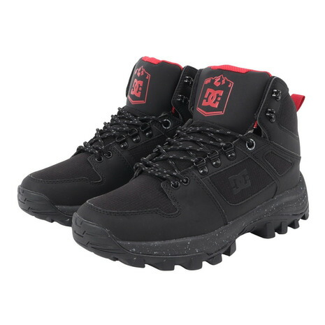 ディーシーシューズ(DC SHOES)(メンズ)スニーカー ボーダーシューズ DC GLAZE ハイカット ブラック レッド 25FWDM254606BKR スニーカーブーツ|SuperSportsXEBIO支店