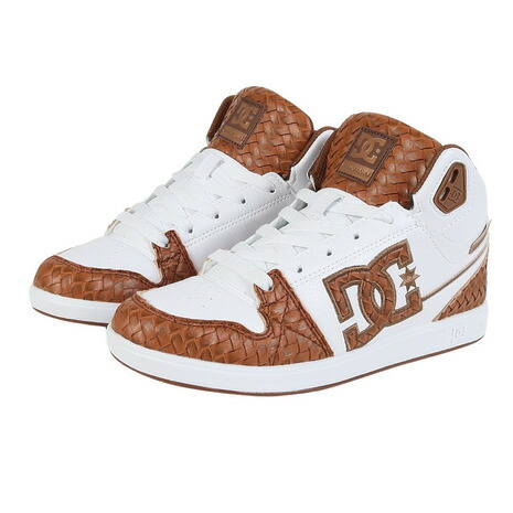 ディーシーシューズ（DC SHOES）（レディース）スニーカー ボーダーシューズ ユニバーシティ ミッド SE SN フットウェア ホワイト ブラウン 25FWDW254303WBR