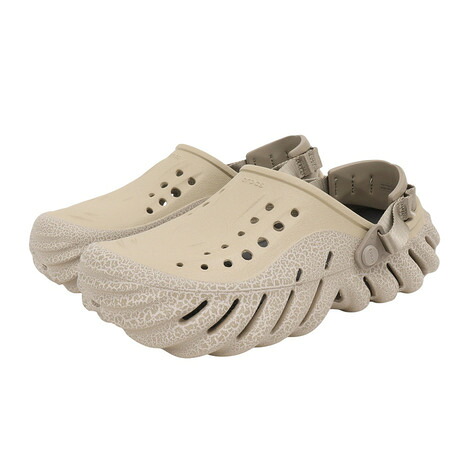 クロックス（crocs）（メンズ、レディース）サンダル エコー クラックル クロッグ Moth ブラウン 211630-0LJ スポーツサンダル