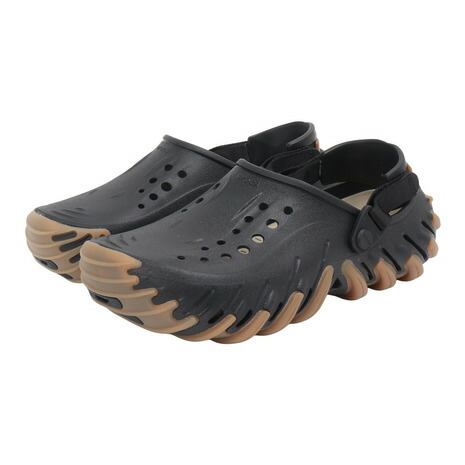 【4/11限定★11%OFFクーポン対象!】クロックス（crocs）（メンズ、レディース）サンダル エコー ガム RO クロッグ Black ブラック211675-001 スポーツサンダル